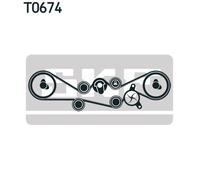 Kit distribuzione + pompa acqua Lamiera d'acciaio VKMC 98109-3 SKF per SUBARU