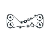 SKF VKMC 98115-4 Kit Tendicinghia con Pompa Acqua | Compatibile con: SUBARU FORESTER, FORESTER, IMPREZA Schrägheck, IMPREZA Station Wagon, IMPREZA Stufenheck, LEGACY IV