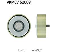 SKF VKMCV 52009 Galoppino/Guidacinghia, Cinghia Poly-V per CITROËN,FIAT,IRISBUS,