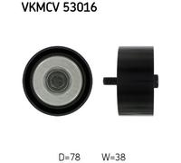 SKF VKMCV 53016 Galoppino/Guidacinghia, Cinghia Poly-V per RENAULT TRUCKS,VOLVO