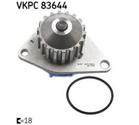 SKF VKPC 83644 Pompa dell’acqua, raffreddamento motore per CITROËN,FIAT,PEUGEOT