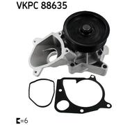 SKF VKPC 88635 Pompa dell’acqua, raffreddamento motore per BMW