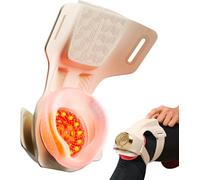 SKG Massaggiatore per ginocchio con calore per alleviare il dolore con vibrazione per il comfort delle articolazioni, ginocchiera riscaldata senza fili con 5 modalità di massaggio e 3 livelli di