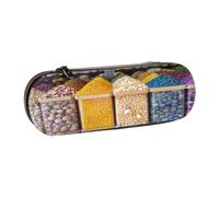 SKGOHLH Custodia in pelle colorata con vari scomparti per penne | Organizzatore multiuso portatile impermeabile di Microfiber dei grani variopinti per il lavoro quotidiano di viaggio