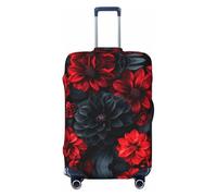 SKGOHLH The Dark Rose - Copertura per bagagli lavabile, alla moda, adatta per scatole tra 45,7 e 81,3 cm, Nero , L