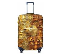 SKGOHLH The Golden African Lion - Copribagagli lavabile, alla moda, adatto per scatole tra 45,7 e 81,3 cm, Nero , XL