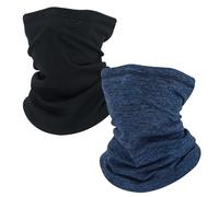 SKHAOVS 2 Pezzi Invernale Sciarpa Caldo, Scaldacollo Termico Invernale per Uomini Donne,Maschera da Sci, Bandana Multifunzionale Copri Viso per Corsa all'aperto Escursionismo (Blu Navy Nero)