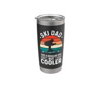 Ski Dad Like A Regular Dad But Cooler For Fathers Day Bicchiere termico in acciaio inox doppia parete