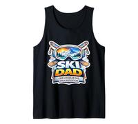 Ski Dad Like A Regular Papa Only Cooler Festa del papà Sciatore Canotta