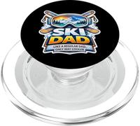 Ski Dad Like A Regular Papa Only Cooler Festa del papà Sciatore PopSockets PopGrip per MagSafe