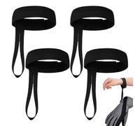 Ski Glove Safety Strap - Elastic Wrist Leashes for Snowboard Protection | Nylon Adjustable Hand Retainer with Quick Release Clip, Lightweight Mountaineering Accessory for Hanging Winter Gloves