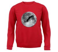 Ski Jump Moon - Felpa Adulto - Sciatore Sciando Maglione Sport Amore