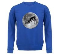 Ski Jump Moon - Felpa Adulto - Sciatore Sciando Maglione Sport Amore