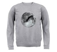 Ski Jump Moon - Felpa Per Bambini - Sciatore Sciando Maglione Sport Amore