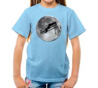 Ski Jump Moon - Maglietta Per Bambini - Sciatore Sciando Salto Con Gli Sci Amore