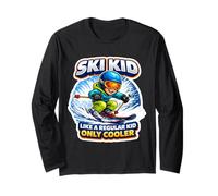 Ski Kid Come Un Bambino Normale, Solo sciatore più Figo e Divertente Maglia a Manica