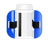 Ski Lift Ticket Holder, Clear Armband Display Sleeve, Adjustable Elastic Strap WITH Buckle FOR Skiing and Mountaineering, Sturdy Transparent Storage Holder Single Pack, Waterproof Ticket Organizer