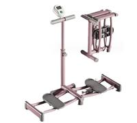 Ski Machine, simulatore di sci, attrezzatura for esercizi con altezza regolabile for l'allenamento dei muscoli del pavimento pelvico delle gambe(Pink)