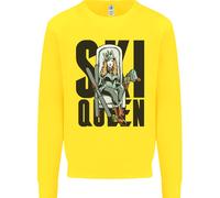 Ski Queen Divertente Felpa Per Bambini Da Sci