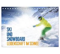 Ski und Snowboard - Leidenschaft im Schnee (Tischkalender 2026 DIN A5 quer), CALVENDO Monatskalender: Ein ganzes Jahr lang das Hochgefühl des Wintersports