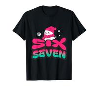 Skibidi Six Seven Rizzmas Funny Christmas 2025 Snowman 67 Maglietta