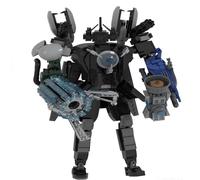 Skibidi Toilet Costruzione Titan Building Block Toy TV Man Scienziato Cameraman Speakerman Figure Giocattoli Modello Gioco Bambini Adulti Fan Action Ragazzi Ragazze Upgraded Fun Idea Regalo B