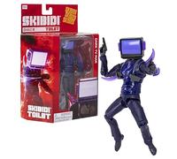 SKIBIDI Toilet Deluxe Figura - Serie 2, 6 pollici Personaggi da collezione, YouTube Animation Sensation, licenza ufficiale Toilet Merch - Dark TV Man