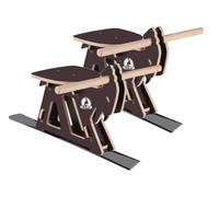 SkiBock Professionale Skirodel 2er Kit Presentazione Nevicata Sci Slitta Premium