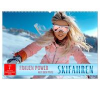 Skifahren - Frauen Power auf der Piste (Wandkalender 2026 DIN A2 quer), CALVENDO Monatskalender: Wintersport, der begeistert - wunderschön inspirierend.