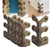 Skiffers, Protezioni Angolari Skiffers, Protezioni Angolari Per Battiscopa Skiffers, Protezioni Angolari In Metallo Vintage, Copertura Protettiva Decorativa (Bronzo,10 pezzi)