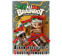 SKIFIDOL ITALIAN BRAINROT Album esclusivo + 5 Bustine Sigillate - Trading Card Game Collezione 2024