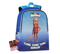 SKIFIDOL ITALIAN BRAINROT - Zaino Tempo Libero Ufficiale Skifidol Italian Brainrot, con Retro e Spallacci Imbottiti e Regolabili, Interno Foderato con Tasca Zip, Card Portachiavi Inclusa, 29x38hx11 cm