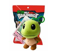 Skifidol Trippi Troppi, Peluche Ufficiale con Moschettone e Card Esclusiva, 12 cm, Verde e Marrone, Morbido Pupazzo da Zaino Collezionabile