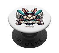 Skihaserl - Sip, Snuggle Apres Ski Bunny Skihaserl PopSockets PopGrip Adesivo