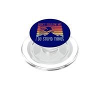 Skiier Jump Don't Follow Me Faccio cose stupide Sci retrò PopSockets PopGrip per MagSafe