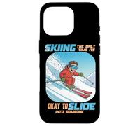 Skiing the only time it is okay to slide into someone Custodia per iPhone 16 Pro