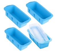SKIKHN 4 Vassoi Grandi per Cubetti di Ghiaccio,Riutilizzabili Cubetti Ghiaccio-Silicone,Extra Grande Stampi per Ghiaccios,Forme per Ghiaccio- Grandi,Stampo Ghiaccios per Bagno,Vasca,Piscina