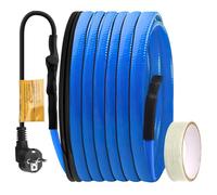 SKIKHN Cavo Scaldante Antigelo, Cavo Riscaldante Autoregolante con Termostato Incorporato, Cavo Riscaldante per Protezione di Tubi Dell'acqua, Tubi di Casa in Metallo/Plastica (4M, 25W/M)