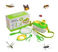 SKIKHN Kit Esploratore Bambini, Kit Esploratore all'aperto per Bambini, Scatola per Insetti Bambini, Incl Casella Degli Insetti, Lente di Ingrandimento, Reti per Farfalle, Pinzette