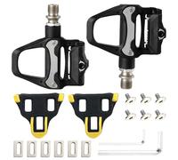 SKIKHN Pedali per bicicletta e bici da strada, pedali autobloccanti in lega di alluminio compatibili con pedali a scatto SPD SL, per ciclisti all'aperto e indoor