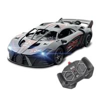 SKIKHN RC Drift Car,1:18 Auto telecomandata con funzione spray e luce a LED, auto radiocomandata, giocattolo per auto radiocomandata, giocattolo con telecomando, giocattolo auto per bambini dai 3 anni