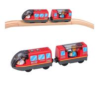 SKIKHN Treno Elettrico per Bambini, Locomotiva ad Azione a Batteria, Auto Giocattolo Regali Bambini, Auto Giocattolo compatibile con Thomas, Brio, Trenino Giocattolo Regali per Ragazze Ragazzi 3+ anni