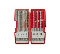Skil Set di 7 punte SDS + - robuste punte per calcestruzzo e muratura per martello perforatore, punta in metallo duro e qualità durevole, punta in valigetta 2610S01157