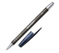 SKILCRAFT 7520-01-357-6844 Rubberized/Refillable Medium Ball Point Pen Black (Pack of 12)