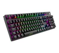 SHARK SGK20RED - Tastiera da gioco, USB, RGB, Huano Red, DE