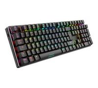 Sharkoon Skiller SGK36W Nero, RGB, 2,4 GHz senza fili, Huano Rosso