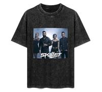 Skillet Band Mens T-Shirt Unisex Graphic Black Tee Shirt M