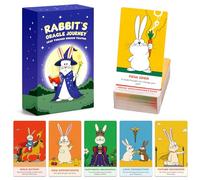 SkilLify Carte Oracle Journey di Rabbit, 78 carte Oracle per principianti, guida intuitiva per chiarezza, scoperta di sé e relazioni, carte Oracle animali, intuizione quotidiana e crescita spirituale
