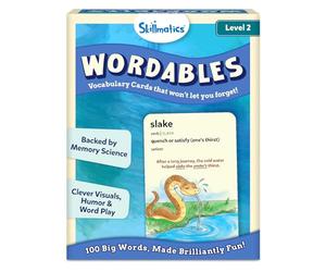 Skillmatics Schede flash vocabolario per bambini, impara 100 parole con giochi di parole, immagini e soundplay, regalo educativo per bambini dai 10, 11, 12 anni in su, gioco linguistico senza schermo