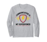 Skills Teamwork Quote Communication Is My Superpower Maglia a Manica